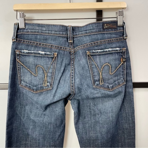 𝅺[25] Citizens of Humanity Kelly #001 Stretch Low-Waist Bootcut Dark Ombre Wash - Picture 8 of 15